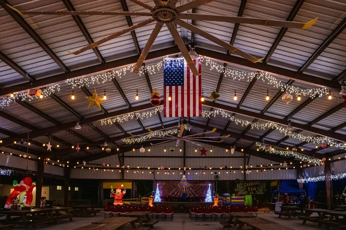The festive pavilion